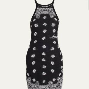 - Black Bandana AMIRI Dress